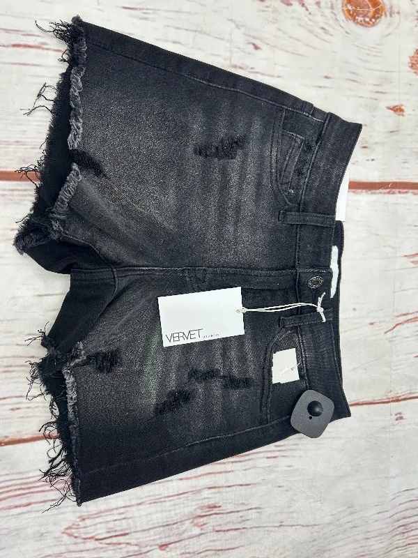Elegant Fit Shorts By Clothes Mentor In Black Denim, Size: 0
