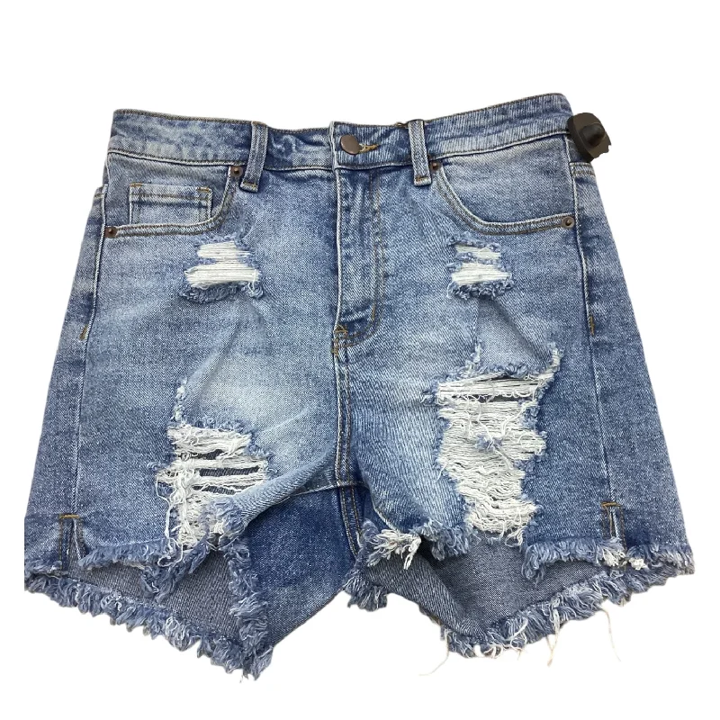 Soft Comfort Shorts Designer By Clothes Mentor In Blue Denim, Size: 28
