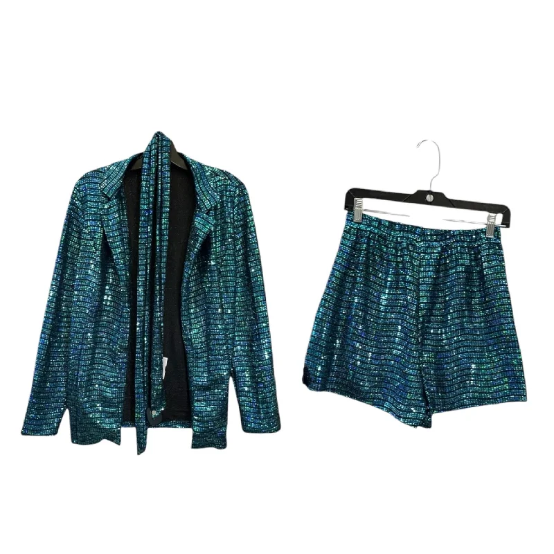Comfortable Jackets Shorts Set By Clothes Mentor In Blue, Size: Xl