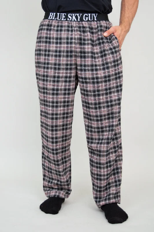 Street Cool Tanner Pant, Black Plaid, 100% Cotton