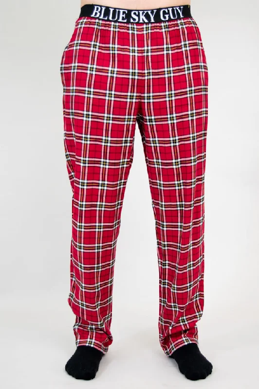 Advanced Customization Tanner Pant, Crimson Plaid, 100% Cotton