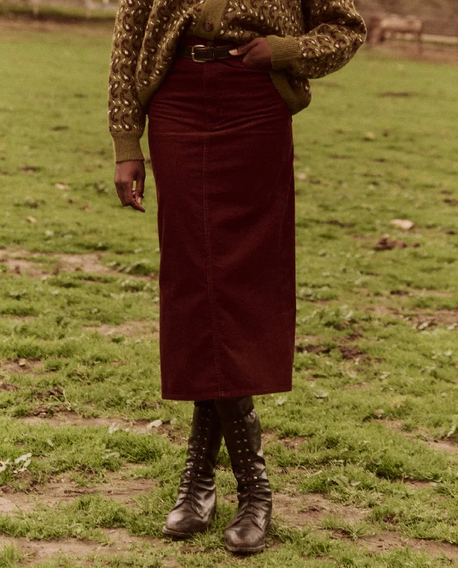 High-quality Design The Column Skirt. Cord -- Cinnabar